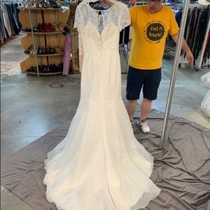 Blue Willow Mermaid Bridal Gown